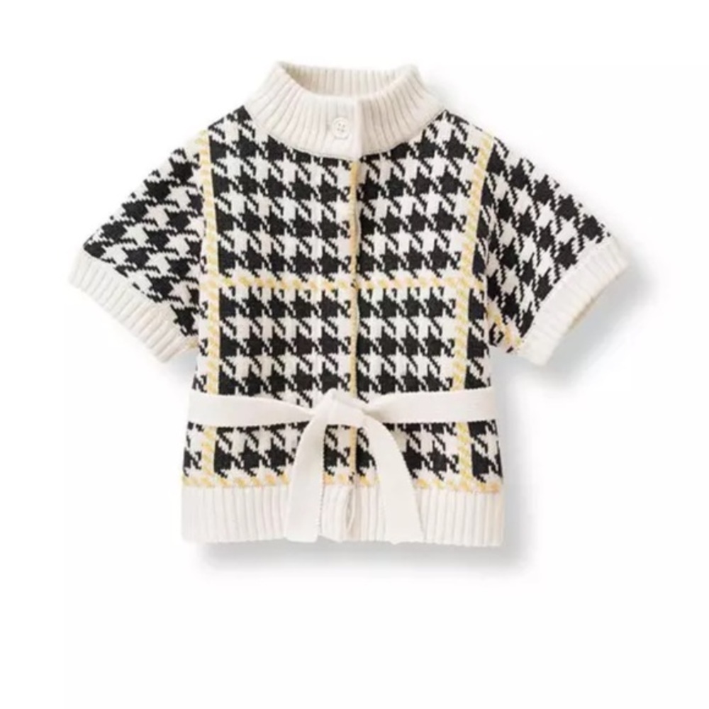 Janie and Jack plaid cardigan